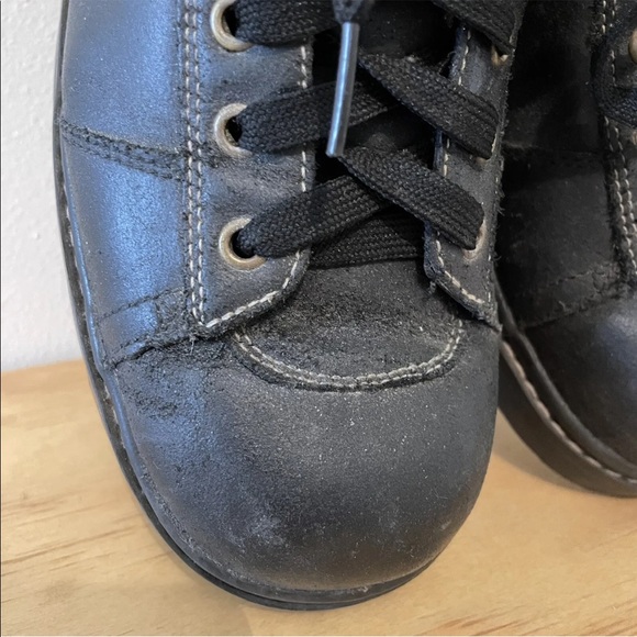skechers 90s y2k grunge punk black shoes sneakers lace up size 11 chunky Goth - Picture 4 of 12